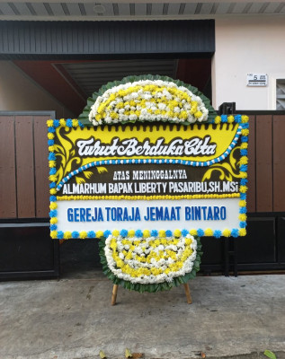 Papan Bunga Duka di Rawamangun