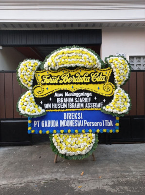 Papan Bunga Duka di Rawamangun